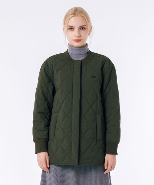 LACOSTE ジャケット ノーカラージャケット ラウンドヘムライン