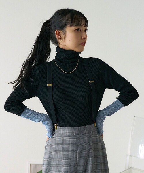 ニット セーター ウォッシャブル 袖切替 タートルニット レディース | FREAK'S STORE | 20