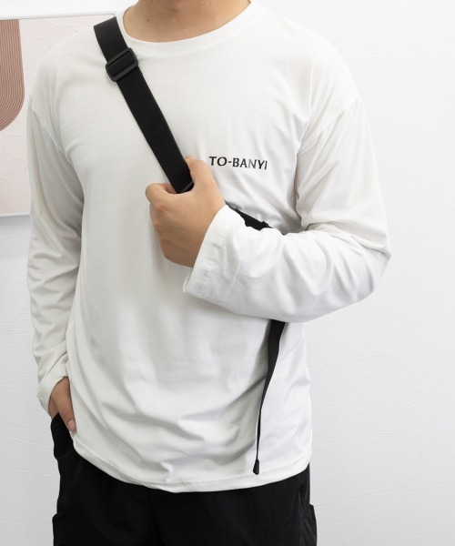 AsaAura tシャツ メンズtシャツ 長袖 ロンTクールネック メンズ