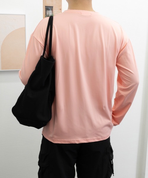 AsaAura tシャツ メンズtシャツ 長袖 ロンTクールネック メンズ