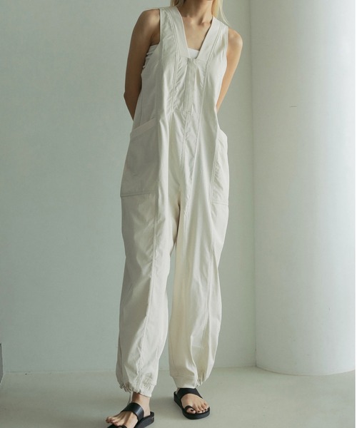 サロペット・オーバーオール・オールインワン anuke drawstring vneck combinaison 38 セール】Drawstring Vneck Combinaison（サロペット