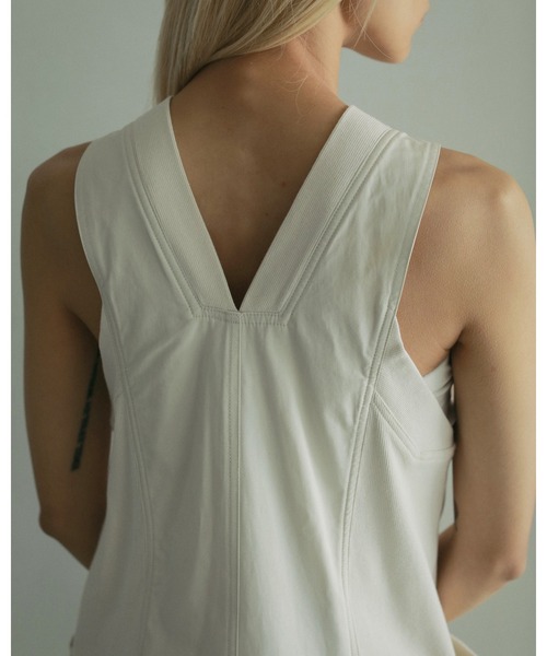 anuke サロペット オーバーオール Drawstring Vneck Combinaison