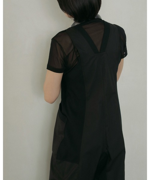 anuke サロペット オーバーオール Drawstring Vneck Combinaison