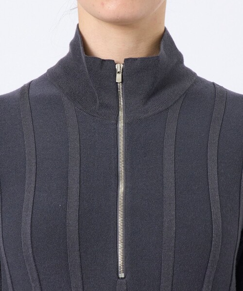 CINOH（チノ） ドレス 「CINOH/チノ」別注 ZIP KNIT DRESS/ジップ