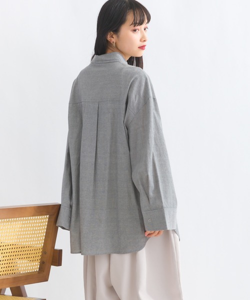 terrace ブラウス シャツ ワイドスリーブダンガリーシャツ レディース