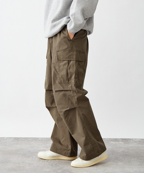 B.C STOCK　カーゴパンツ MASONPRINCE カーゴパンツ 3カラーコットンワイドカーゴパンツ