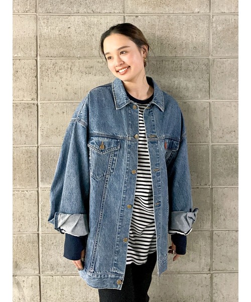 tシャツ ワッフルボリュームスリーブサイドスリットロングTシャツ レディース ワッフルボリュームスリーブサイドスリットロングTシャツ（T