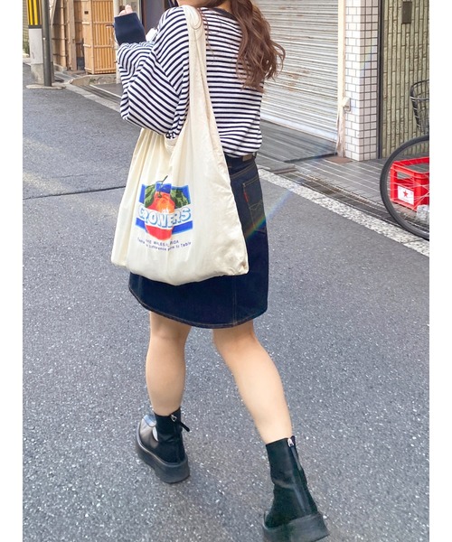 tシャツ ワッフルボリュームスリーブサイドスリットロングTシャツ レディース ワッフルボリュームスリーブサイドスリットロングTシャツ（T