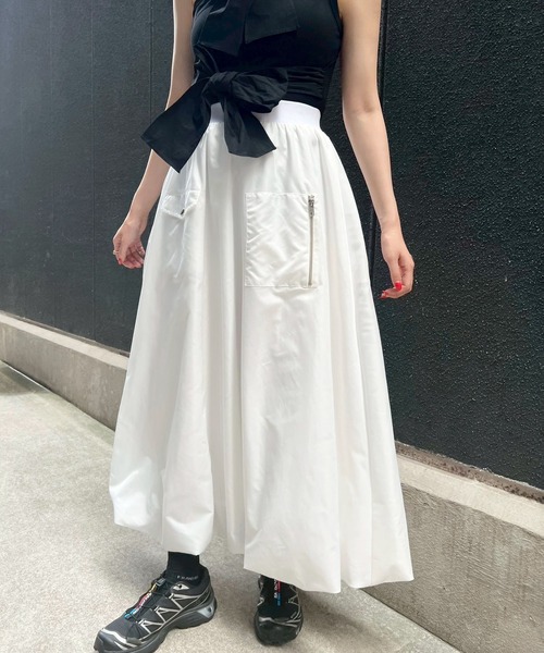 Narcissus（ナルシス） スカート MA-1デザインバルーンロングスカート