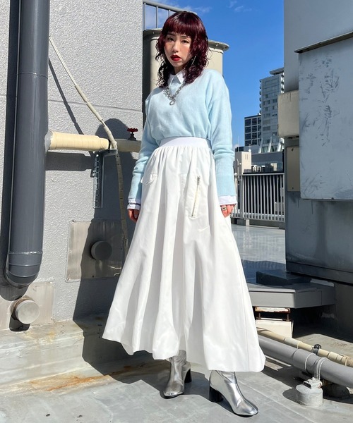 Narcissus（ナルシス） スカート MA-1デザインバルーンロングスカート