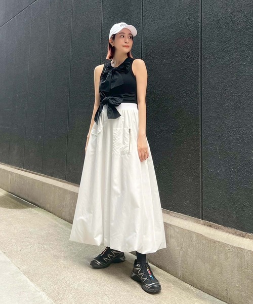 Narcissus（ナルシス） スカート MA-1デザインバルーンロングスカート