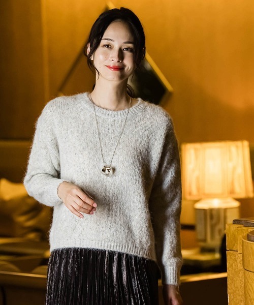 LAUTREAMONT / ロートレアモン 【WEB限定】スパンコールミックスニット≪手洗い可能≫ LAUTREAMONT｜【WEB限定】スパンコールミックスニット≪手洗い