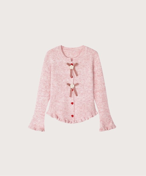 カーディガン Rose Pink Cardigan レディース