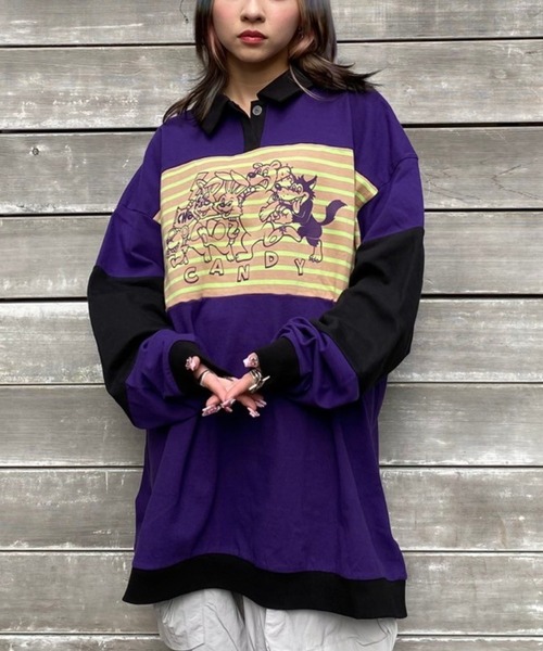 tシャツ CANDY FRIENDS POLO トップス レディース メンズ