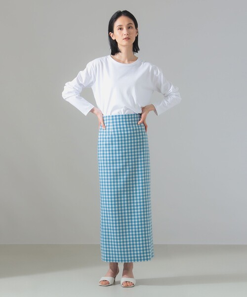 なおなお　新品タグ付き　エイトン　ATON ロングスリットTシャツ　イエナ ATON（エイトン） tシャツ ATON / オーバーサイズ ロングスリーブ T