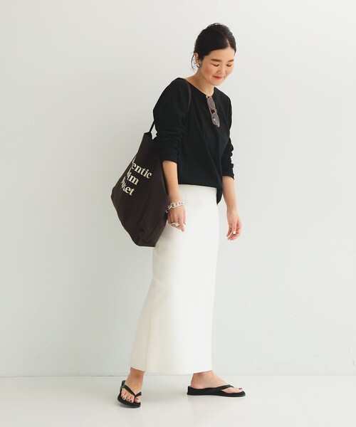 tシャツ 「別注」ATON / DRY COTTON JERSEY ロングスリーブ Tシャツ レディース ATON tシャツ 「別注」ATON / DRY COTTON JERSEY ロングスリーブ