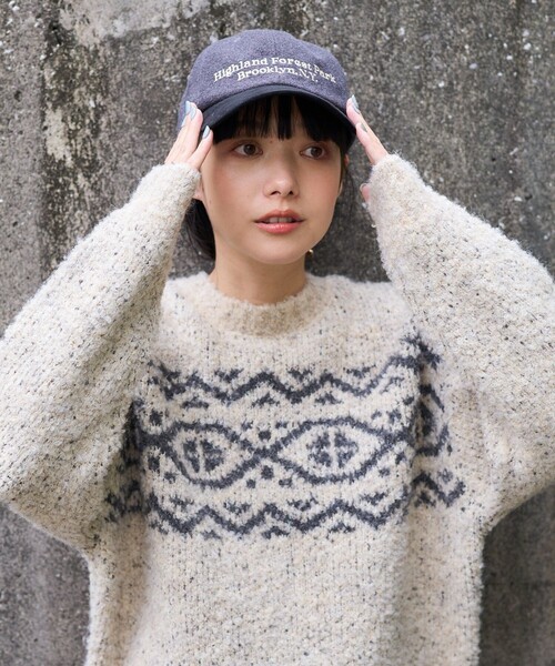 FREAK'S STORE（フリークスストア） 長袖ニット フリ- ブラウン