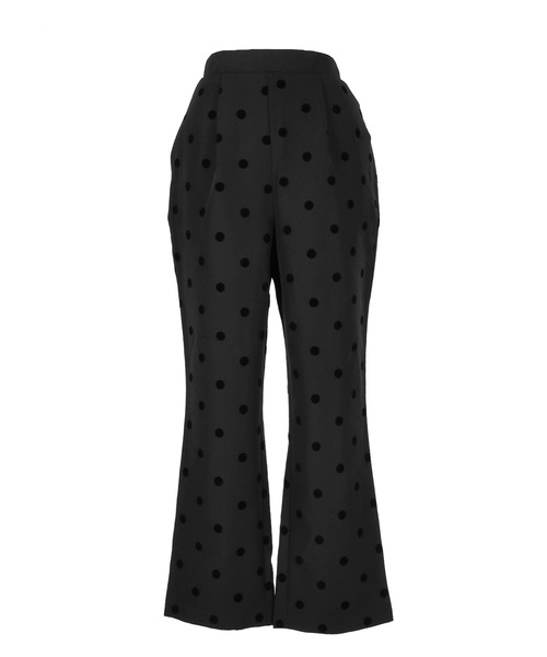 coca（コカ） スラックス パンツ 「WEB限定セール」フロッキードット柄