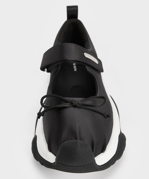 メリージェーン CHARLES ＆ KEITH スニーカー ボウ ツートーンメリージェーン