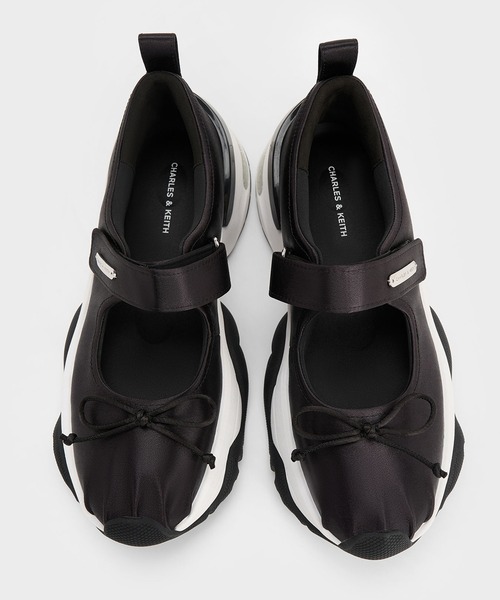 メリージェーン CHARLES ＆ KEITH スニーカー ボウ ツートーンメリージェーン
