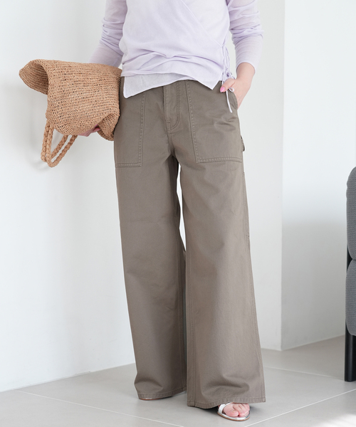 SLOBE IENA スローブイエナ サスペンダーカーゴパンツ サロペット SLOBE IENA（スローブイエナ）の「《追加2》サスペンダーカーゴ