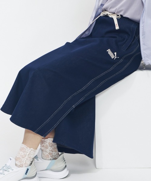 PUMA スカート プーマ CORE HERITAGE デニムライク ロングスカート_