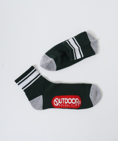  ホワイト クォーターソックス 5足セット ユニセックス OUTDOOR PRODUCTS 靴下 5足セット クォーターソックス 5P メンズ