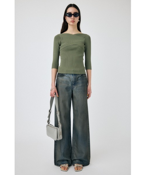 セール】【ブラックZOZO限定カラー】GLITTER MOUSSY ニット