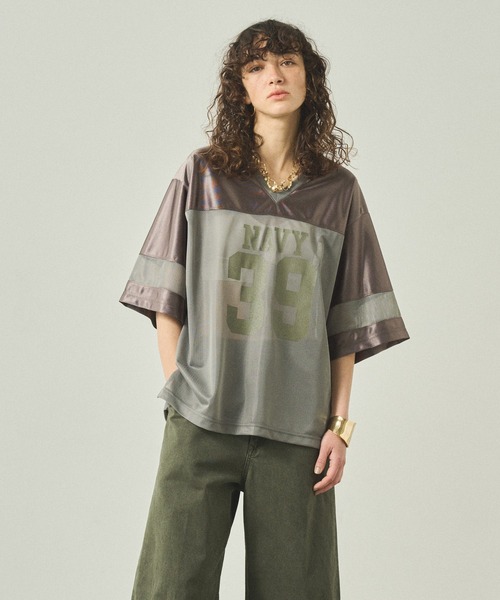 tシャツ 「KHA:KI / カーキ」W/TEN HENLY NECK TOP レディース 楽天市場】【50%OFF】kha:ki カーキ コットン 天竺 7分袖