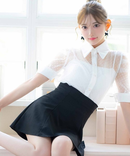 Tika ワンピース キャバドレス 韓国ドレスシアーシャツ