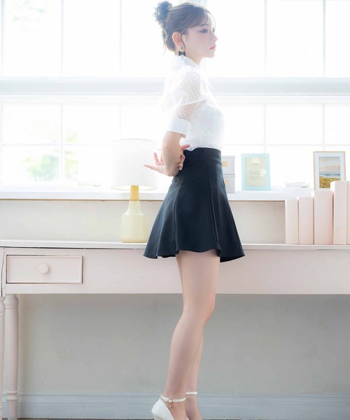 韓国 服 レディース ワンピース オレンジ ミニスカート キャバドレス ドレス ミニドレス：カラー【オレンジ】 - sugar
