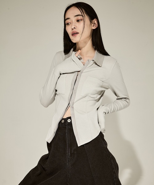 ポロシャツ ポロ 「STUDIOUS/ステュディオス」Washable Silk Cotton Polo／シルクコットンポロトップス レディース STUDIOUS ポロシャツ ポロ 「STUDIOUS/ステュディオス」Washable