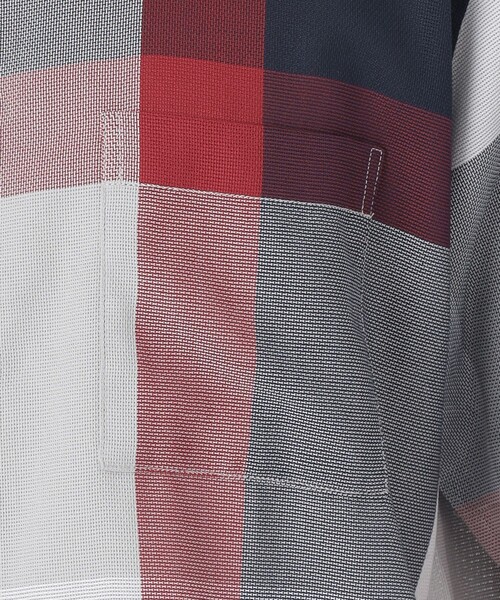 ヒロ今季新作新品未試着クレストブリッジチェックカラー !Tシャツグレー M セール】 デニムライククレストブリッジチェックシャツ （シャツ