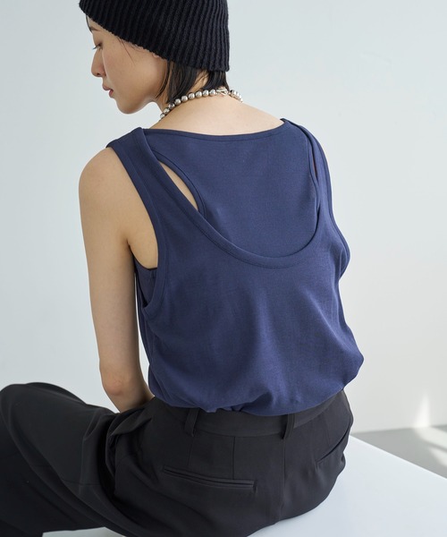 タンクトップ ノースリーブ レイヤードタンク レディース 楽天市場】レイヤードタンクトップ レディース タンクトップ