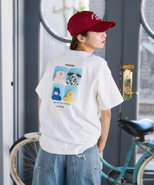 ❤︎人気色❤︎　mojojojo バックプリントTシャツ限定（チャコールグレー） PUBLUX/mojojojo バックプリントTシャツ 限定展開｜Daytona Park