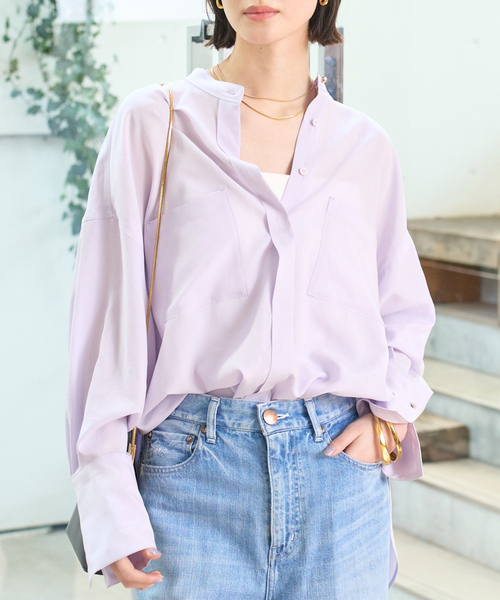 ブラウス シャツ NEWドルマンビッグシャツ レディース