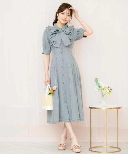 WILLSELECTION（ウィルセレクション） ワンピース ラッフルリボンタイ