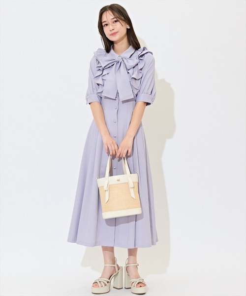 WILLSELECTION（ウィルセレクション） ワンピース ラッフルリボンタイ
