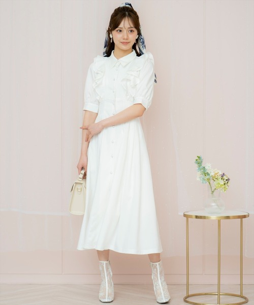 WILLSELECTION（ウィルセレクション） ワンピース ラッフルリボンタイ