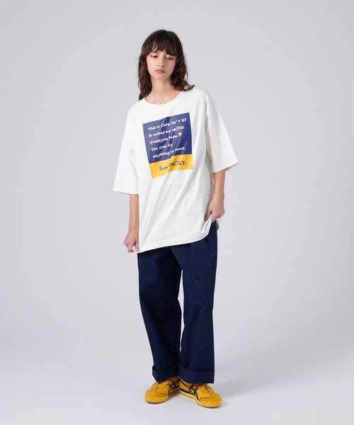「ONCILY」 半袖Tシャツ MEDIUM レッド メンズ