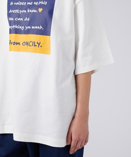 「ONCILY」 半袖Tシャツ MEDIUM レッド メンズ