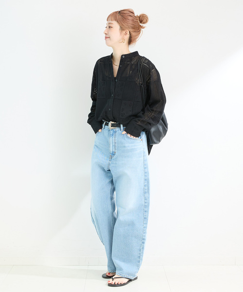 B.C STOCKレースシャツ/ブラウス B.C STOCK ブラウス シャツ 「追加」手洗い可 / レースシャツ
