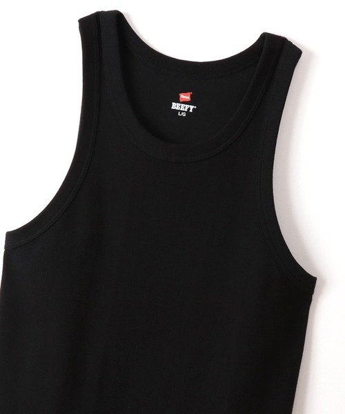 BEEFY リブ タンクトップ HANES