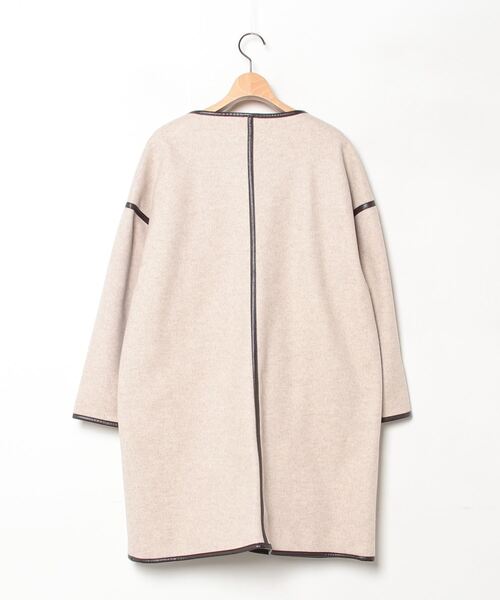 「INGNI」 ノーカラーコート M ブラウン レディース_画像2