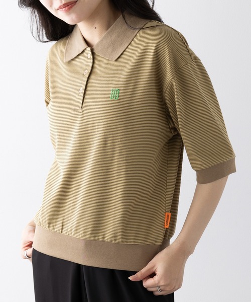 tシャツ 「UNIVERSAL OVERALL」BORDER POLO TEE U2522251 レディース