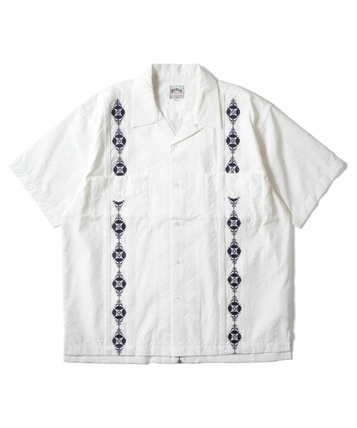 HOUSTON シャツ ヒューストン BOTANICAL EMB CUBA SHIRT
