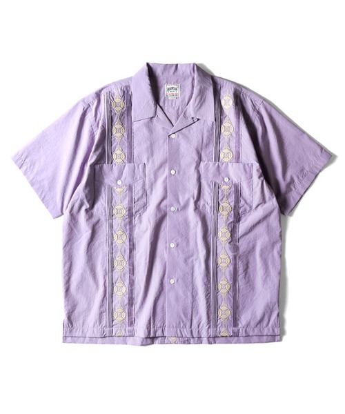 HOUSTON シャツ ヒューストン BOTANICAL EMB CUBA SHIRT