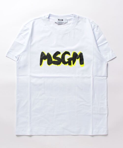 「MSGM」 半袖Tシャツ S ホワイト レディース