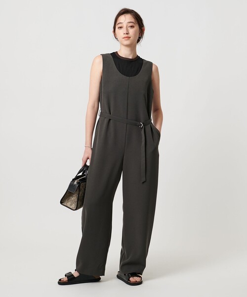 UNITED ARROWS tシャツ リブバイカラーパイピング ノースリーブ