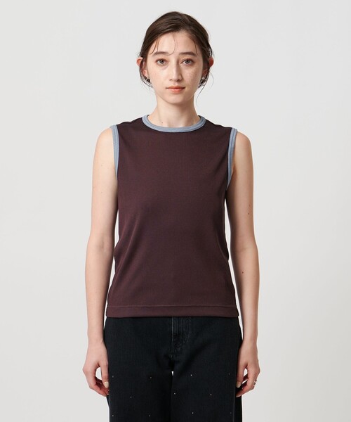 tシャツ 「TO UNITED ARROWS」ウラケ ノースリーブ カットソー レディース UNITED ARROWS tシャツ サイドシャーリング ノースリーブ